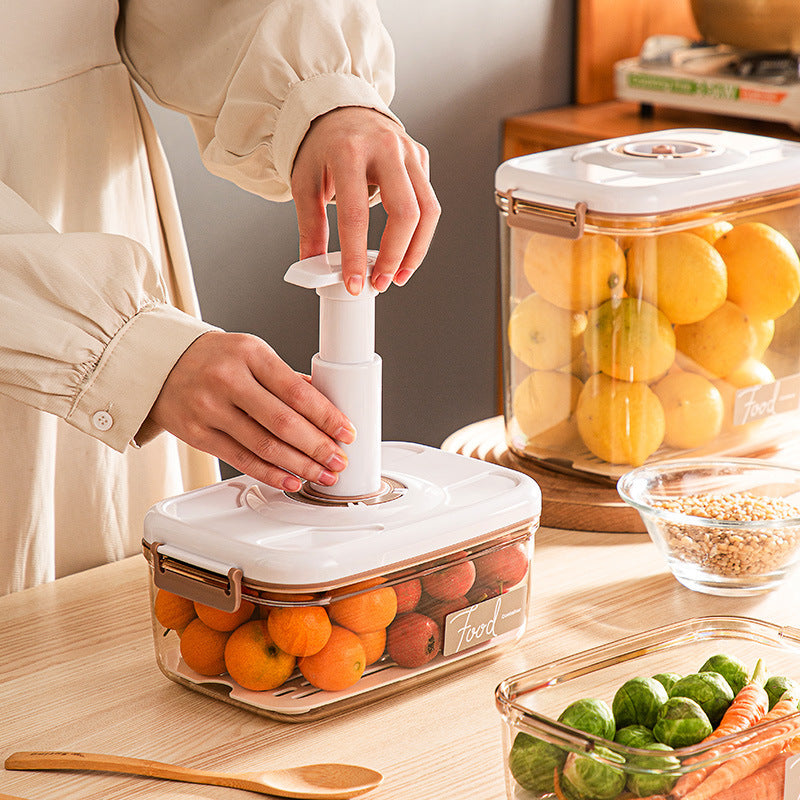 Food Vacuum Storage Box With Free Vacuum Kitchen Sealer Container Transparent Organization Sealed Tank Cans Lunch Box Gift