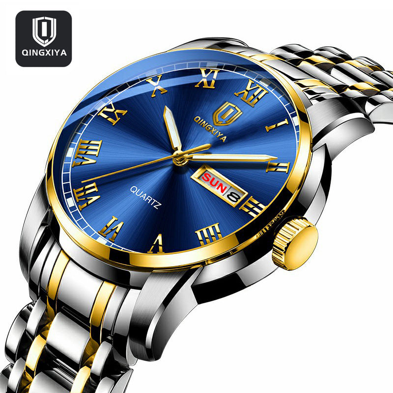 QINGXIYA Watch Trend Korean Quartz Men&#039;s Watch Waterproof Student Men&#039;s Watch